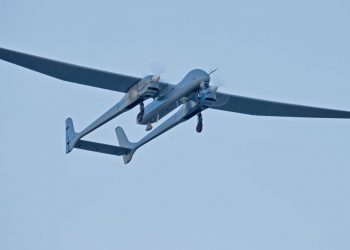 Çift motorlu yerli İHA AKSUNGUR gökyüzünde