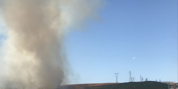 Beylikdüzü uçuş güzergâhında yangın