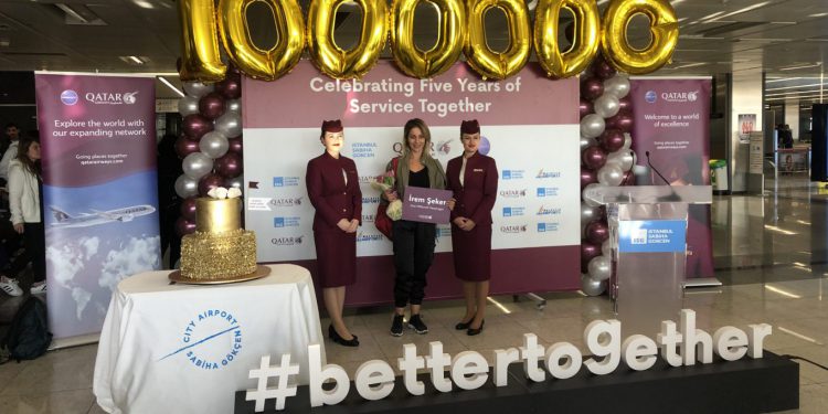 Katar’dan Sabiha Gökçen’e 1 milyon yolcu