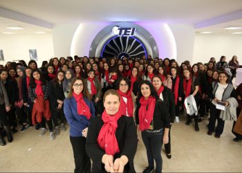 Eskişehirli kız öğrenciler TEI’yi ziyaret etti