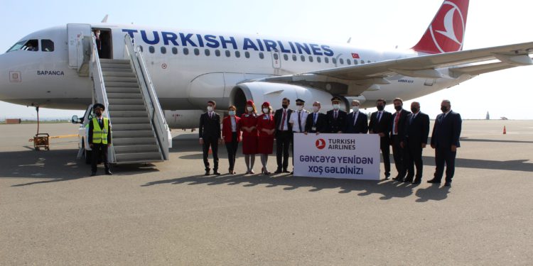 THY, Gence seferlerine 14 ay sonra yeniden başladı