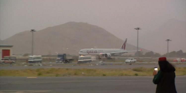 Kabil Havalimanı’ndan ikinci tahliye seferi gerçekleştirildi