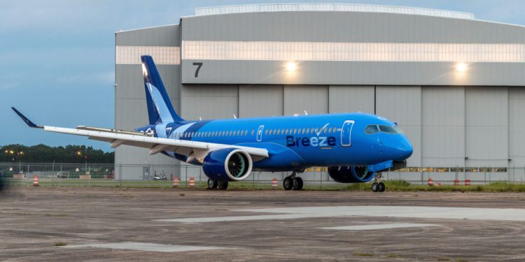 Salgında kurulan Breeze Airways’in yeni uçak boyaması belli oldu