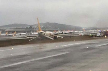 Sabiha Gökçen’de pistten çıkan uçağın emniyet bülteni yayımlandı