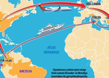 Türkiye’ye gelen kokainin uçuş rotası: Kolombiya, ABD ve Hollanda