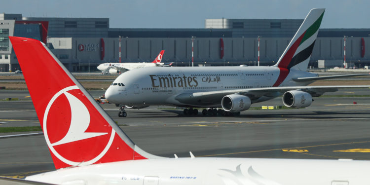 İstanbul Havalimanı’na uçan A380 için tören düzenlendi