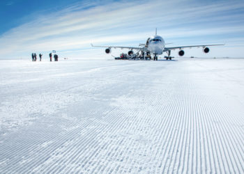 Airbus A340 Antartika’ya ilk kez indi