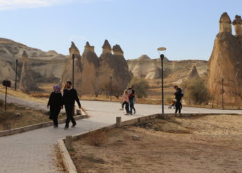 Kapadokya’da ara tatil yoğunluğu yaşanıyor