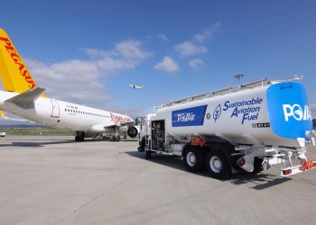 Pegasus, SAF ile Türkiye’de ilk uçuşunu gerçekleştirdi