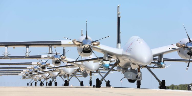 Akıncı TİHA filosu bir arada