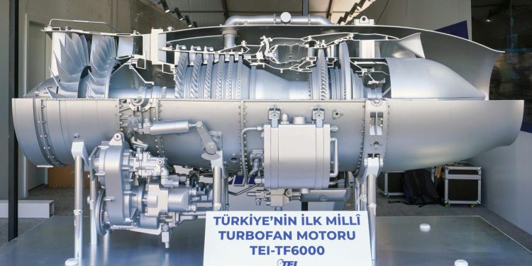 Türkiye’nin ilk turbofan motoru TEI-TF6000 ilk kez TEKNOFEST’te