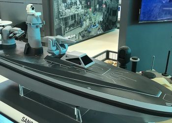 Silahlı insansız deniz aracı Sancar ilk kez vitrinde