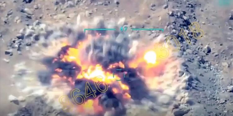 MSB SİHA görüntülerini paylaştı: Sınırda 12 terörist etkisiz hale getirildi