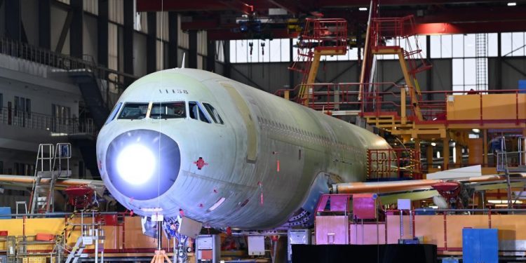 Airbus Çin’de A321 üretimine başladı