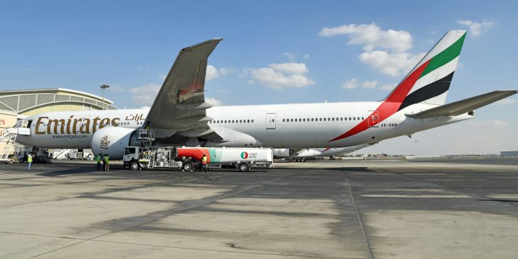 Emirates, yüzde 100 SAF ile motor yer testini tamamladı