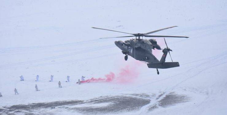 “Kış Tatbikatı-2023” kapsamında hava operasyonu icra edildi