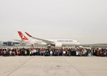 THY’nin 400’üncü uçağı depremzede çocuklar için havalandı