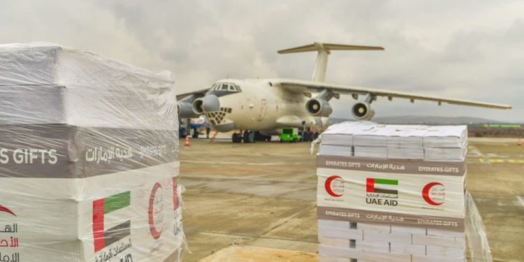 BAE, 236 uçakla 7 bin tondan fazla yardım taşıdı