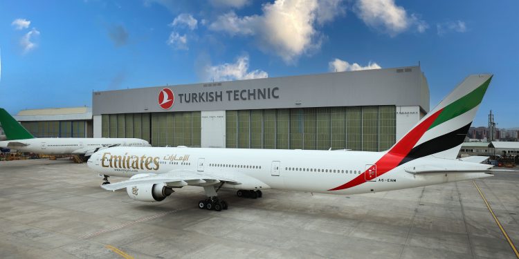 THY Teknik’ten Emirates uçaklarına bakım hizmeti