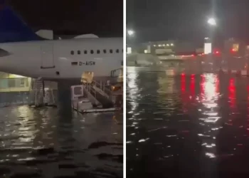 Frankfurt Havalimanı’nı su bastı: Birçok uçuş iptal edildi