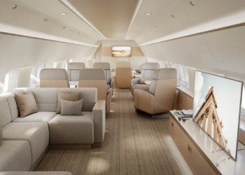 Boeing, 737 MAX VIP jet için özel kabin tasarladı