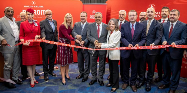 THY’nin ABD’deki 13’üncü noktası Detroit oldu