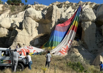 Kapadokya’da balon kazası yaşandı