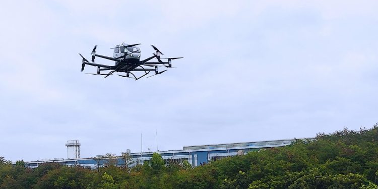 EHang Suudi Arabistan’daki ilk uçuşu yaptı