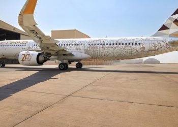 Etihad’ın A321neo’suna 20. yıla özel boyama