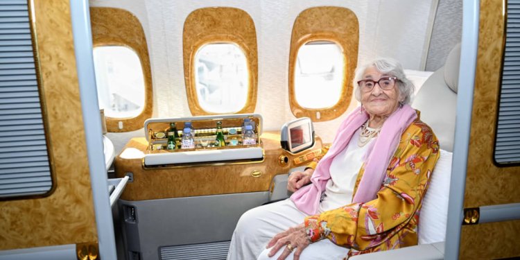 101 yaşındaki yolcuya First Class sürprizi