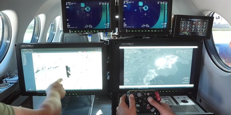 Yangın yönetim uçağı Otağ 10 saat 35 dakika uçtu