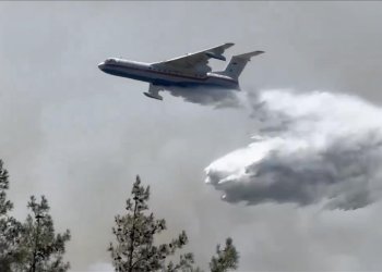 Rusya’dan kiralanan uçak İzmir yangınında aktif rolde
