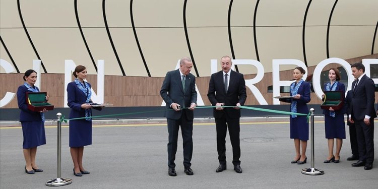 Erdoğan ve Aliyev Laçın Havalimanı’nı açtı