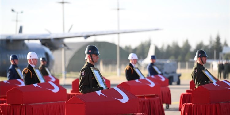 C-130 kazasında şehit düşen askerler uğurlandı