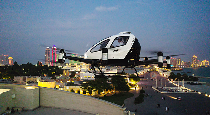 Çinli EHang, Orta Doğu’daki ilk yolculu uçuşunu yaptı