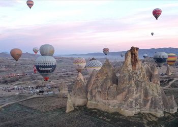 Kapadokya’da geçen yıl 754 bin 98 kişi gökyüzüne yükseldi